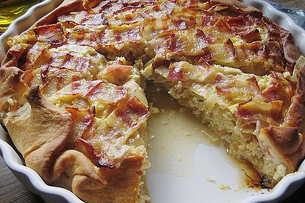 Onion Cake in Tart Pan