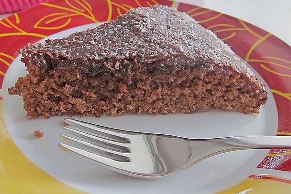 Original Murzynek Cake with Cocoa and Coconut