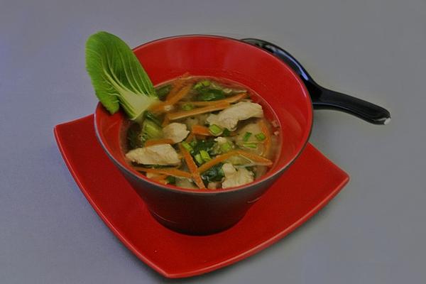 Pak Choi Soup with Chicken