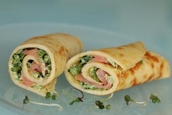 Pancakes with Smoked Salmon