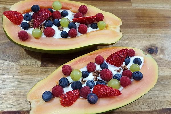 Papaya Breakfast Boats