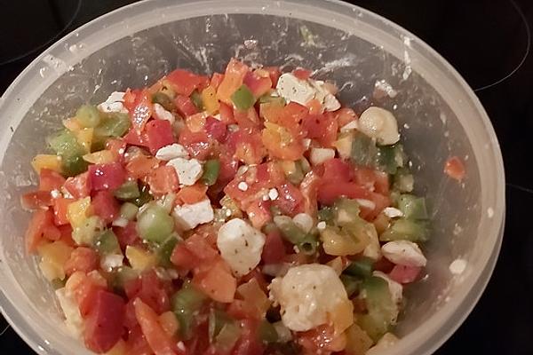 Paprika – Sheep Cheese – Salad