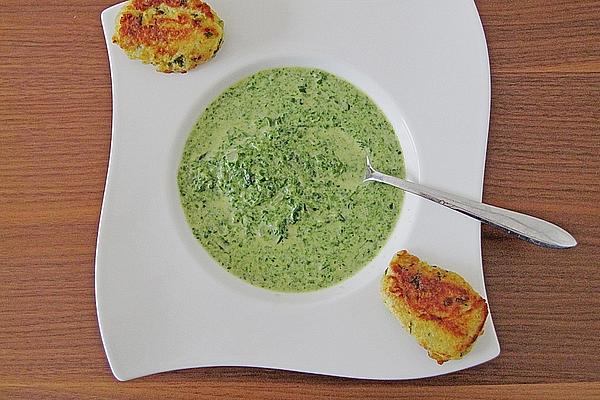 Parmesan Dumplings in Spinach Soup