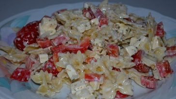 Pasta Salad with Peppers and Bacon