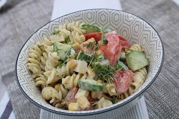Pasta Salad with Yogurt Dip