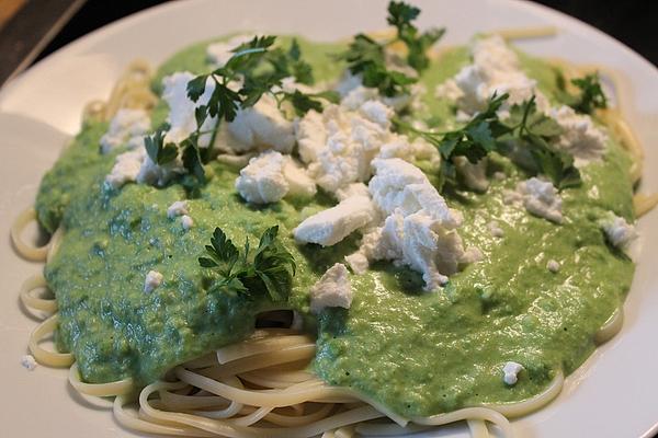 Pasta with Pea Sauce