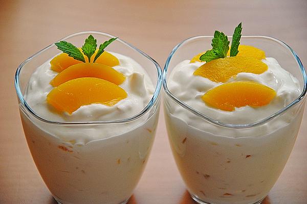 Peach Curd with Rice Pudding
