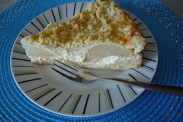 Pear Cream Cake