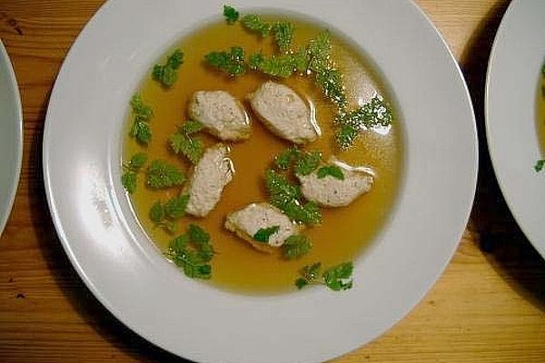 Pheasant Broth with Dumplings