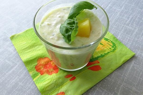 Pineapple and Basil Dessert