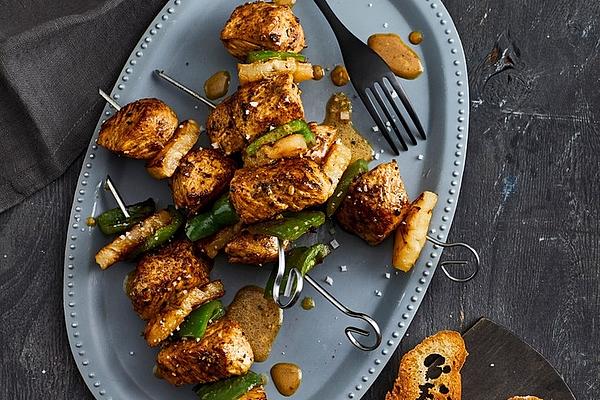 Pineapple Curry Skewers