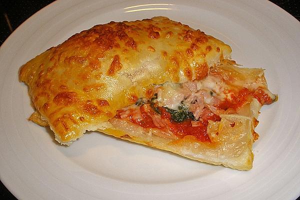 Pizza Bags Made from Puff Pastry