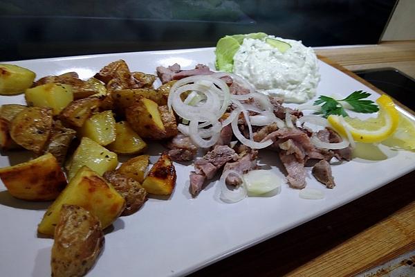Plain Garlic Potatoes