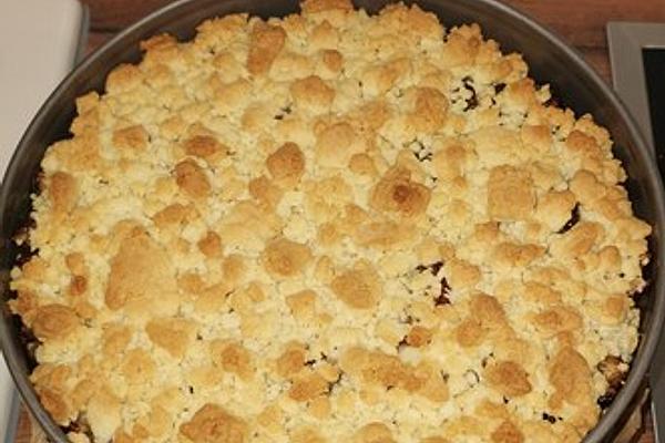Plum Cake Made from Quark Oil Dough with Sprinkles