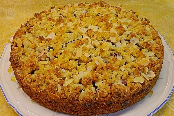 Plum Cake with Marzipan Sprinkles