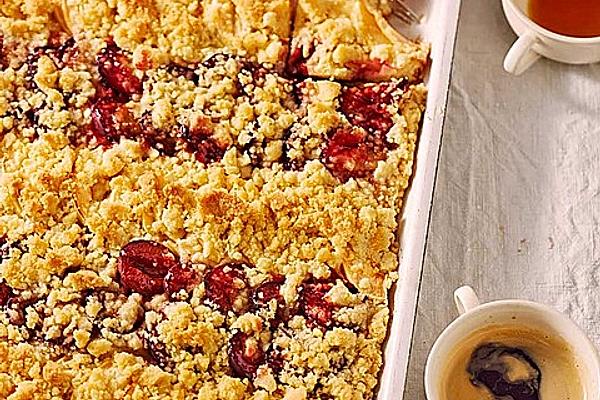 Plum Cake with Quark and Oil Batter
