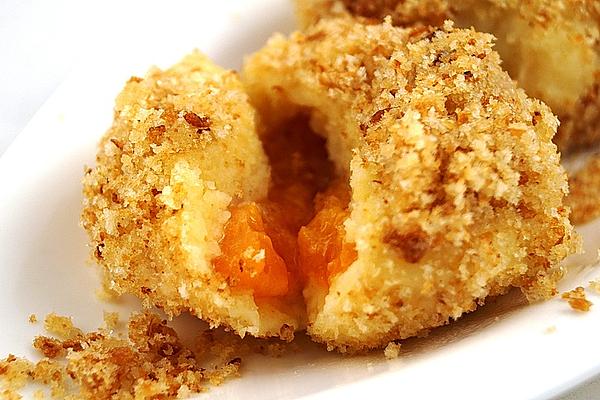 Plum or Apricot Dumplings with Quark Dough