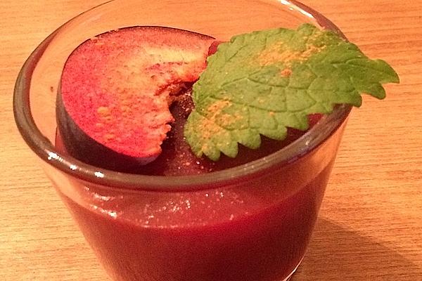 Plum Pudding in Glass