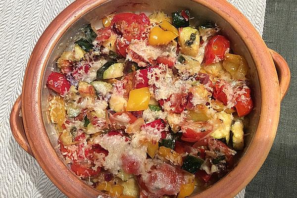 Polenta Casserole with Mediterranean Vegetables