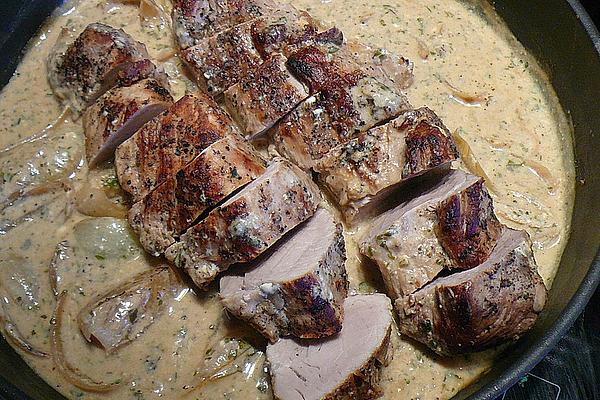 Pork Fillet in Herb-mustard Sauce