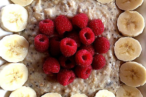 Porridge with Almond Milk and Chia Seeds