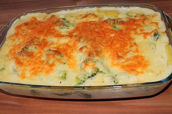 Potato and Broccoli Gratin