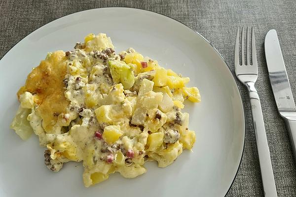 Potato and Cauliflower Mince Casserole