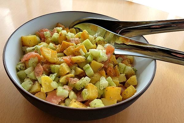 Potato and Cucumber Salad with Salmon