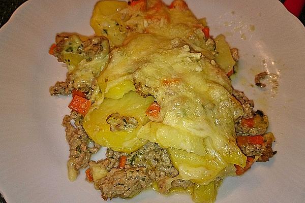 Potato and Mince Gratin
