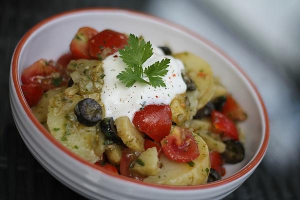 Potato and Tomato Salad with Pesto Vinaigrette