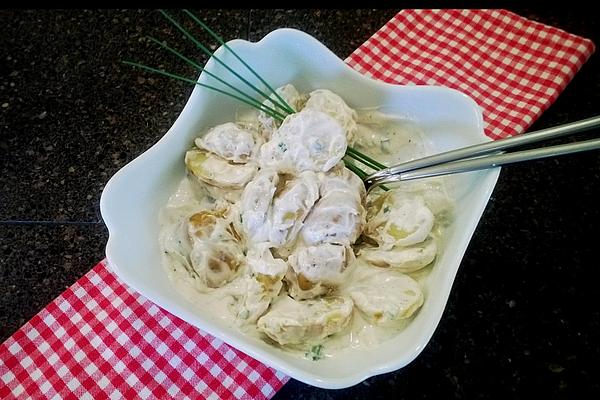 Potato Salad Made from Small, Whole Potatoes