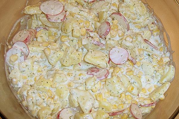 Potato Salad with Radishes and Corn