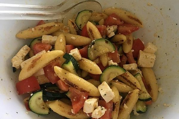 Potato Salad with Vegetables and Feta Cheese