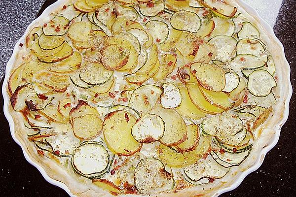 Potato-zucchini Quiche