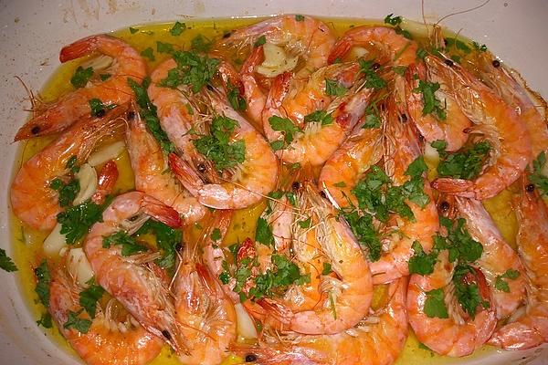 Prawns in Garlic – White Wine – Sauce