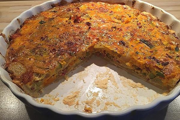 Pumpkin – Fennel – Quiche with Grapes