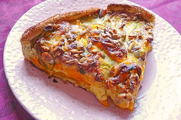 Pumpkin Quiche with Nuts