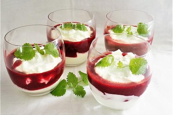 Quark Cream with Berry Puree