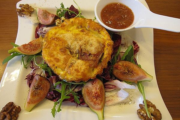 Quiches with Camembert and Fig Mustard