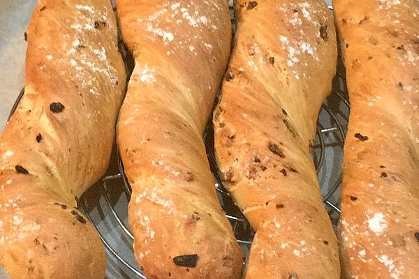 Quick Baguette with Fried Onions