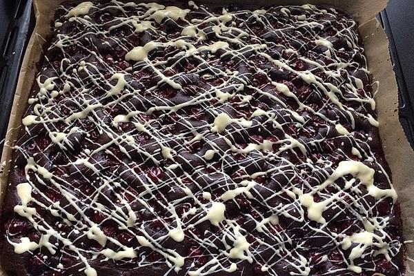 Quick Chocolate and Cherry Sheet Cake