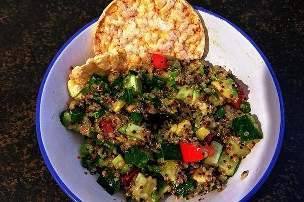 Quinoa Avocado Arugula Salad