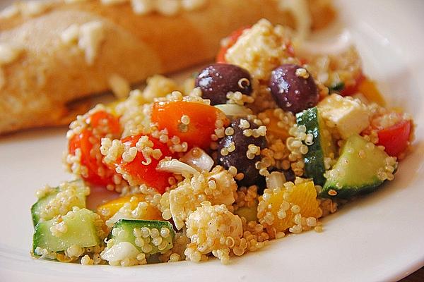 Quinoa Sheep Cheese Salad