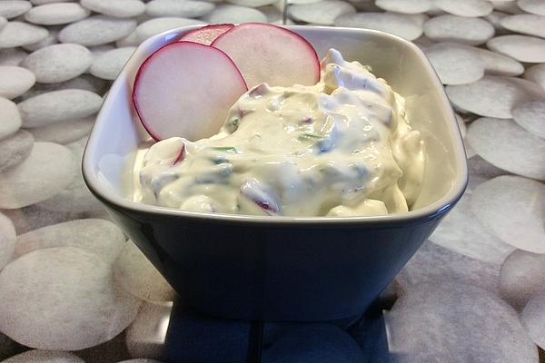 Radish and Chive Curd