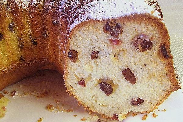 Raisin Marzipan Cake