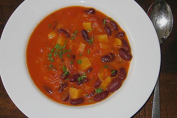 Red Bean Soup with Peppers and Tomatoes