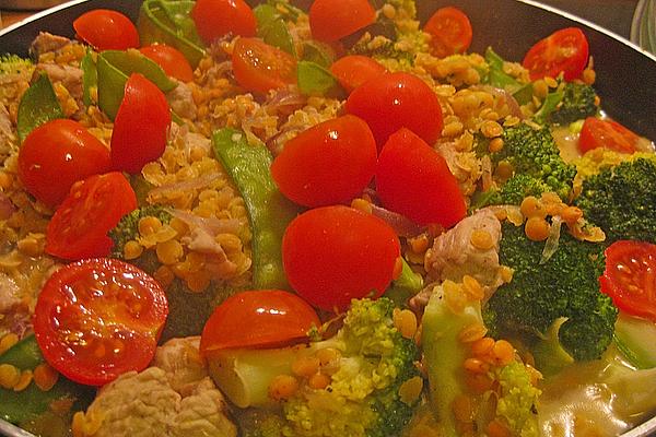 Red Lentil Curry with Chicken