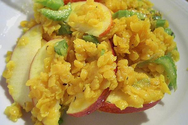 Red Lentil Salad with Saffron