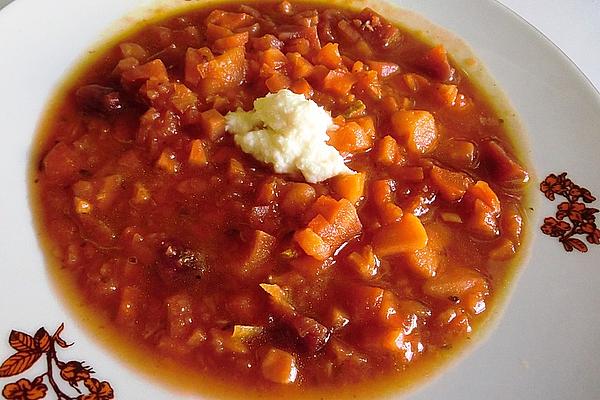 Red Tuber and Lieserl Soup