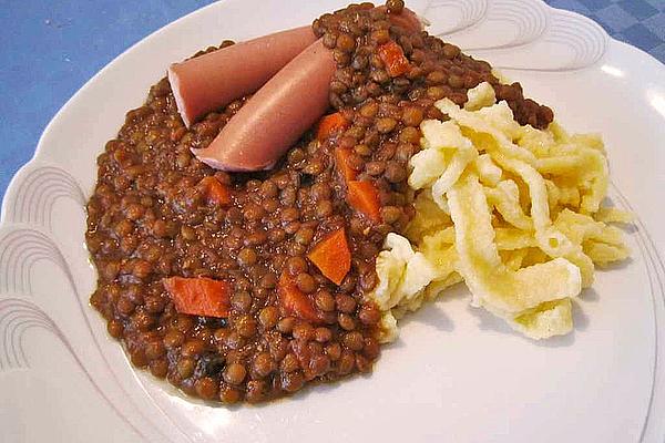 Red Wine – Lentils Vegetables